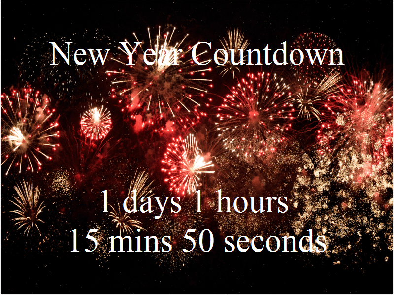 new year countdown program in python assignment